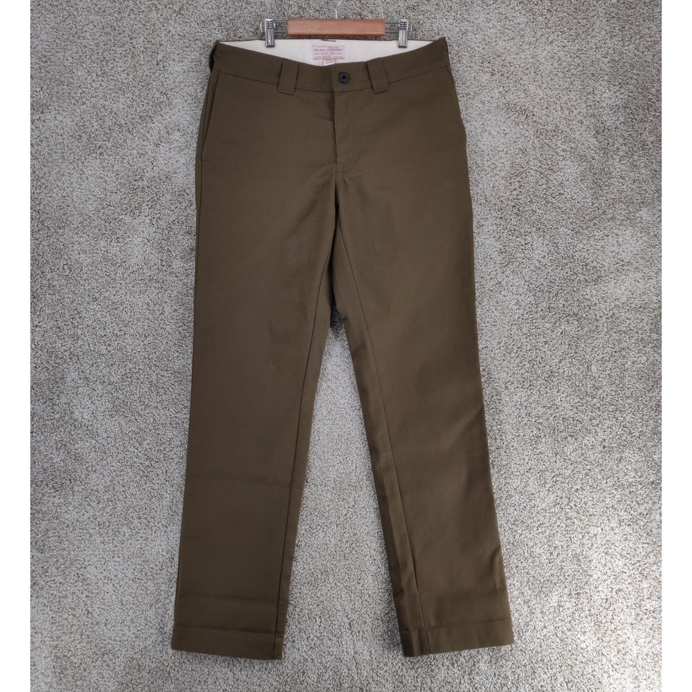 Filson Anchorage Work Pants Mens 32x34 Fits 32x33 Marsh Olive Outdoor